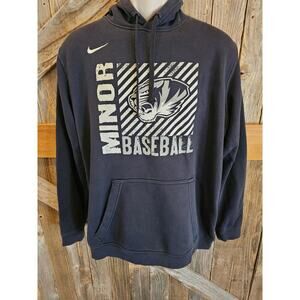 Vintage nike Tenacious Tigers minor alabama baseball hoodie sweater large L
